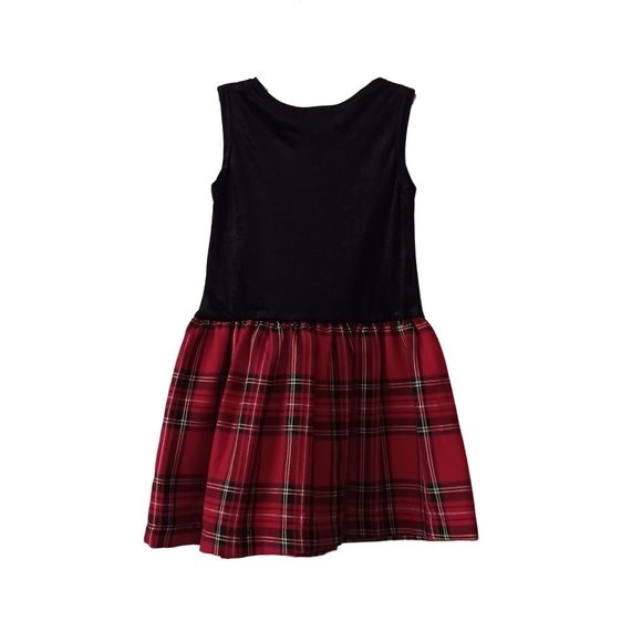 Baby Girl's Blueberi Boulevard Black & Red Dress- Size 4T - Picture 2 of 3